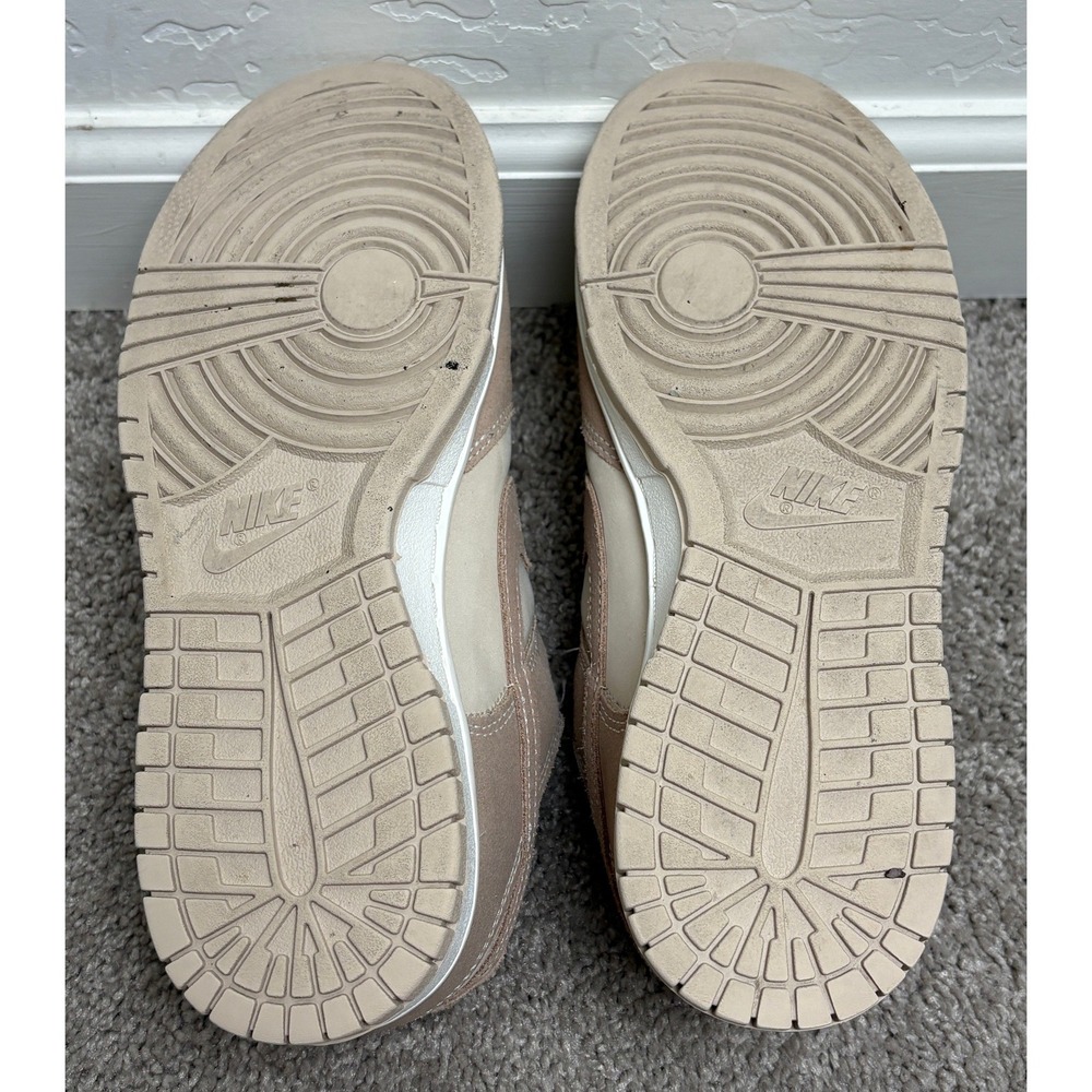 Nike Dunk Low Sanddrift Hemp Womens Sneakers FD0873-126 Tan Suede Low Top 9 - Picture 6 of 11